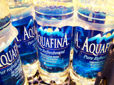 Aquafina Bottles with Reverse Osmosis Label