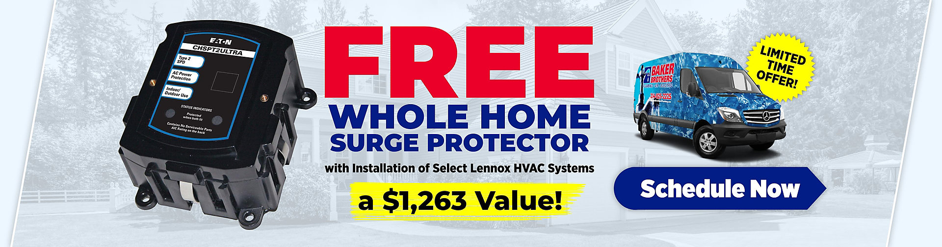 FREE Whole Home Surge Protector with Select Lennox Systems