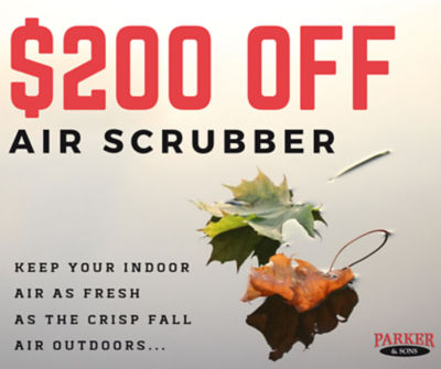 offering $200 OFF an Air Scrubber
