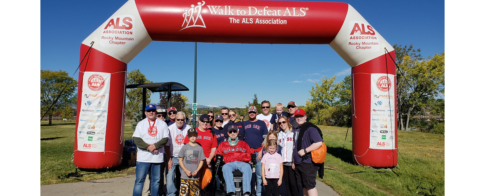 Plumbline group at the ALS walk