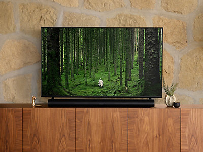 Sonos Arc soundbar beneath a TV