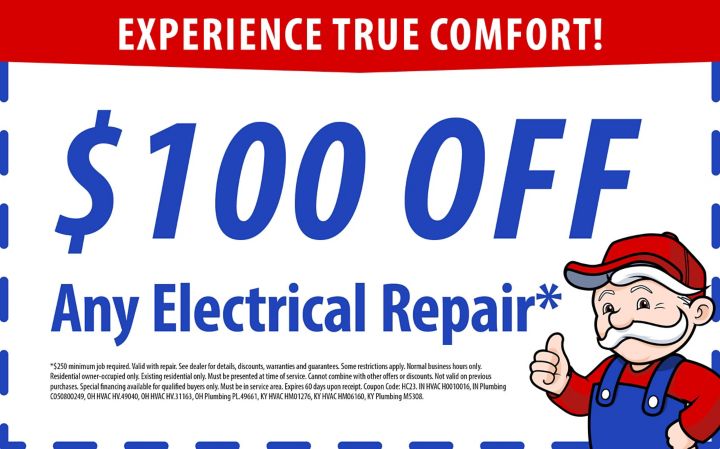 $100 OFF Any Electrical Repair