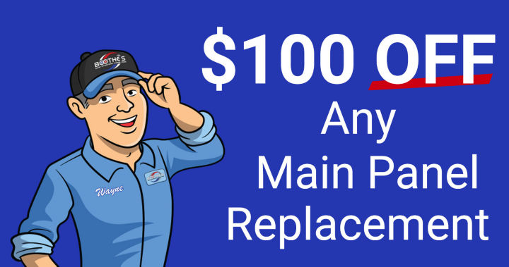 $100 off any main panel replacement