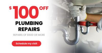 $100 Off Plumbing Repairs