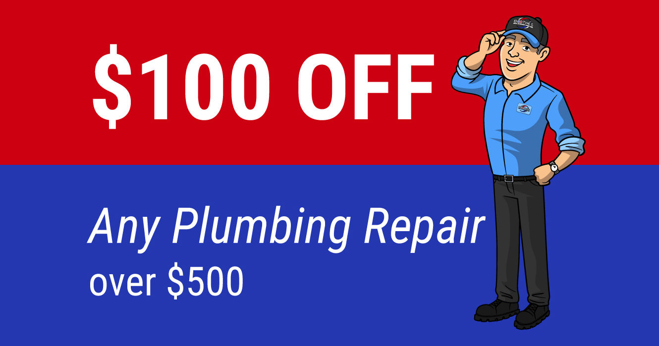 $100 OFF Any Plumbing Repair Over $500