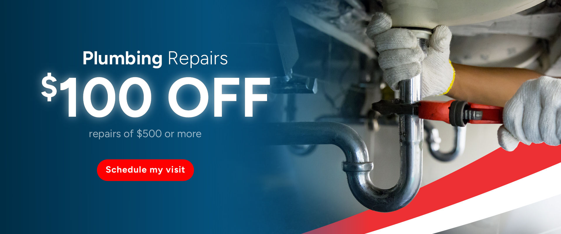 $100 Off Plumbing Repairs