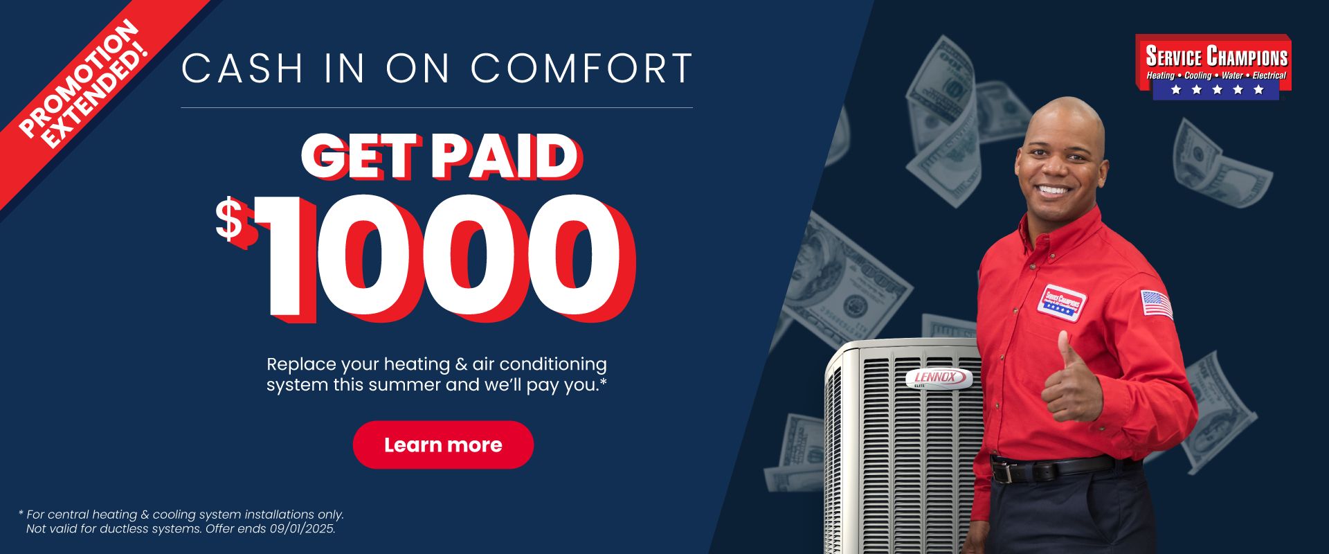 New Equipment Special - Get Paid $1000
