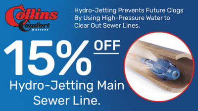 15% Off Hydro-Jetting main Sewer Line
