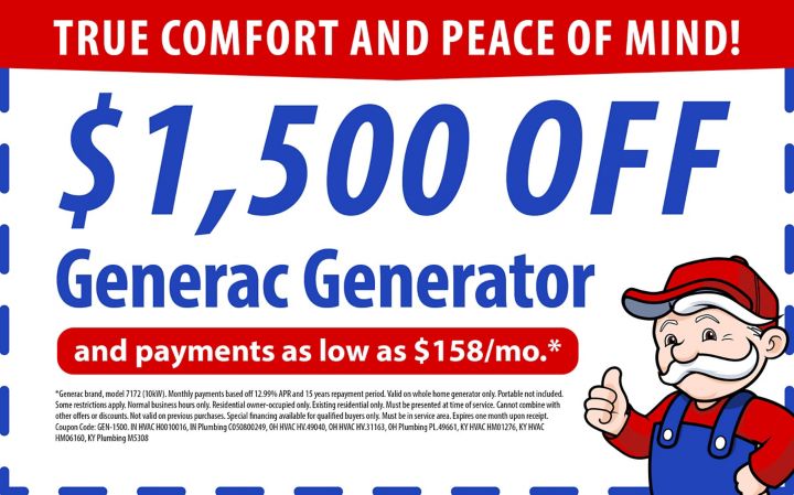 $1,500 Off Generac Generator
