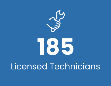185 Licensed Technicians