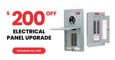 $200 OFF Electrical Panel Upgrade