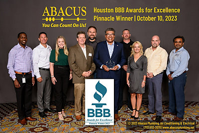 Abacus Plumbing Houston wins BBB Honors