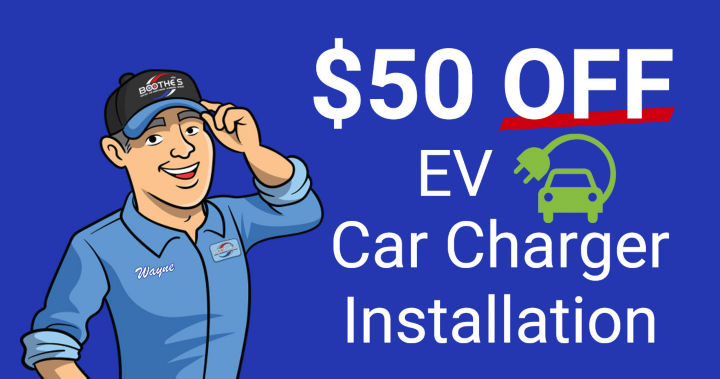 $50 off EV car charger installation 