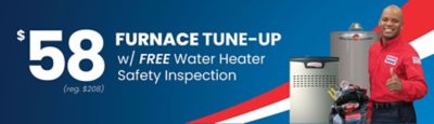 $58 Furnace Tune-Up w/ FREE Water Heater Safety Inspection