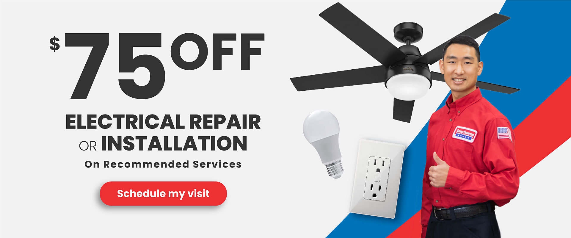 $75 OFF Electrical Repair or Installation