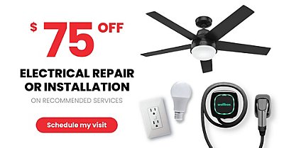 $75 OFF Electrical Repair or Installation