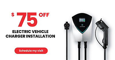 $75 OFF Electric Vehicle Charger Installation