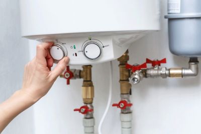 Water Heater Stock Photo