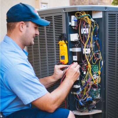 man-repairing-ac-condenser-with-tools-in-hand