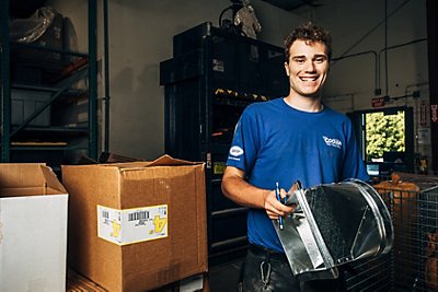 HVAC Technician Smiling