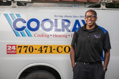 Technician in Coolray truck