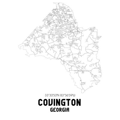 Map in Covington, Georgia