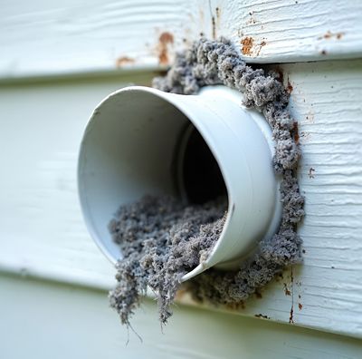 Dirty Dryer Vent Duct cleaning