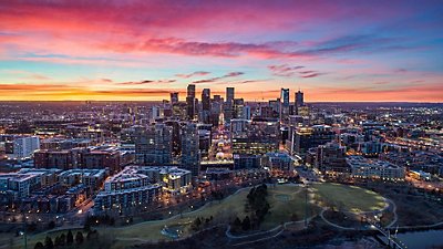 Denver Skyline at Twilight