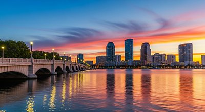 Florida at dusk