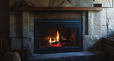 Gas fireplace in Provo, Utah