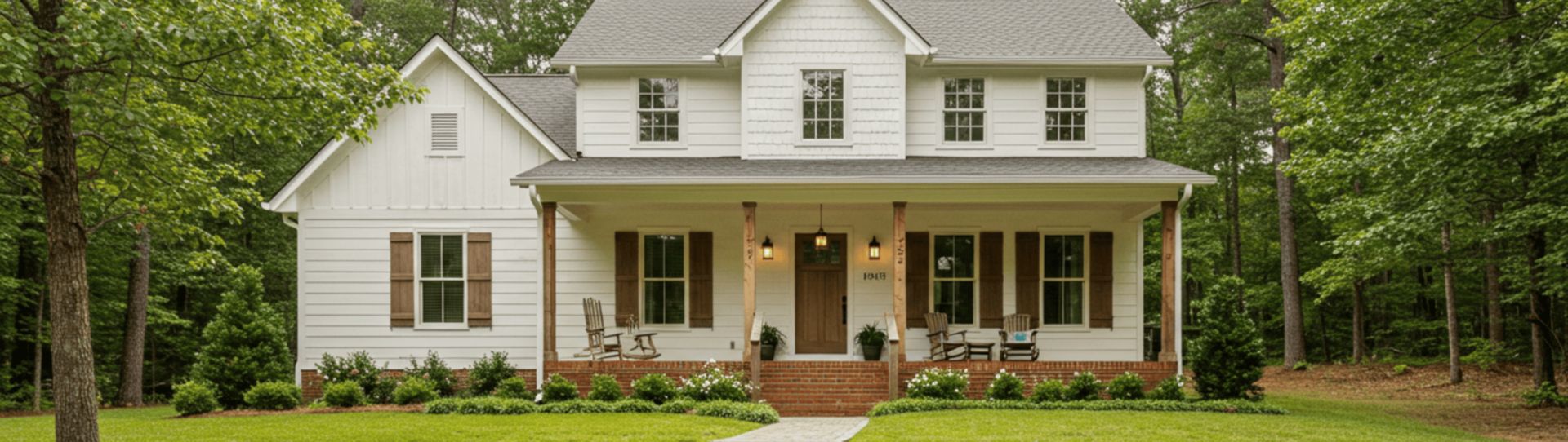 Home in forested part of Cumming, GA