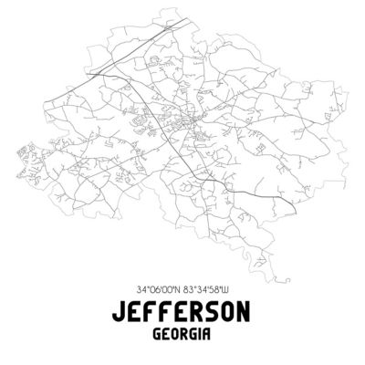 Jefferson, GA Map