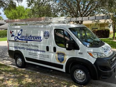 Lindstrom Van Parked in the Shade