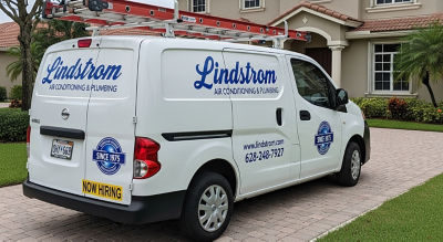 Lindstrom van outside Pembroke Pines home