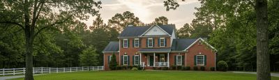 Image of home in Loganville, Georgia with big lawn