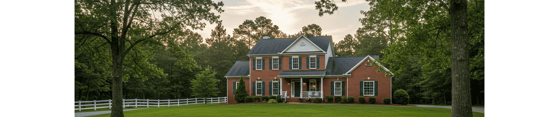 Image of home in Loganville, Georgia with big lawn