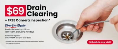 $69 Drain Clearing - Web Hero - 1