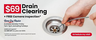 $69 Drain Clearing - Web Hero - 1