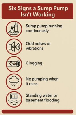6 Signs Sump Pump Needs Service by Dallas Plumber