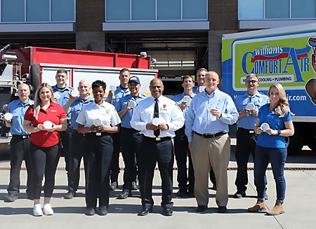 Indianapolis Fire Department receives carbon monoxide detectors from Williams Comfort Air