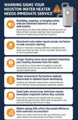 Warning Signs Your Houston Water Heater Needs Immediate Service