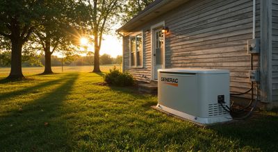 Generac Whole Home Generator Outside Maryland Home