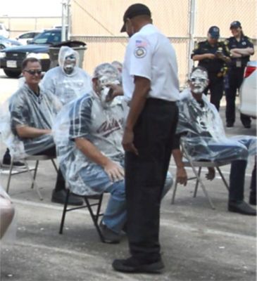 Another employee getting pie in face