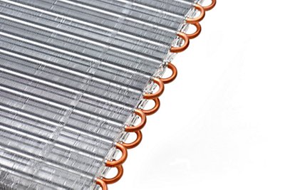 close up of ac coils 