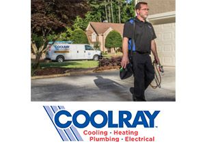 Coolray HVAC tech arriving at a home in Acworth, GA