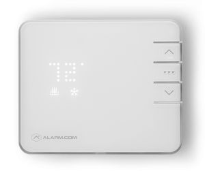 Smart thermostat showing 72 degrees