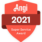 Angie 2021 Super Service Award seal