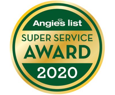 Angies List 2020 Super Service Award seal
