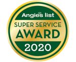 Angies List 2020 Super Service Award seal