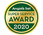 Angies List 2020 Super Service Award seal